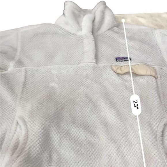 PATAGONIA pullover fleece size medium IVORY SNAP T Synchilla - Picture 5 of 6